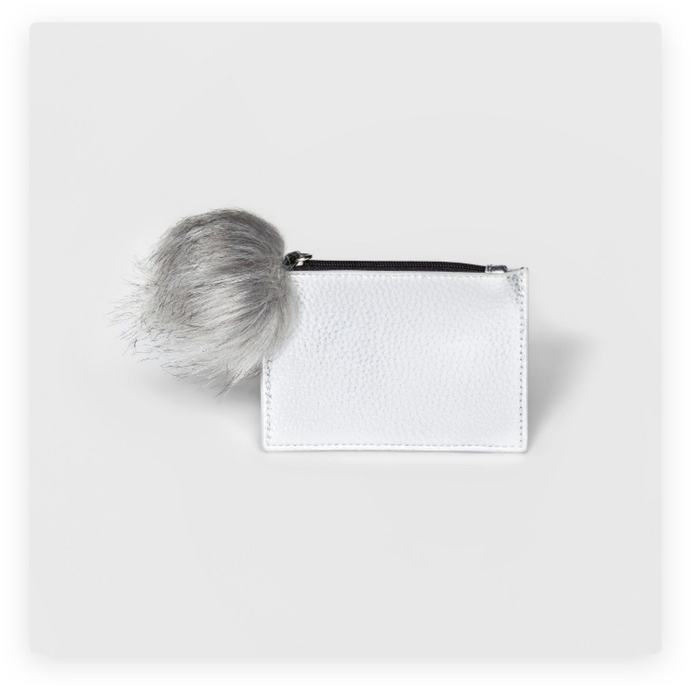 Mossimo Supply Co Zip-top Credit Card Case Silver